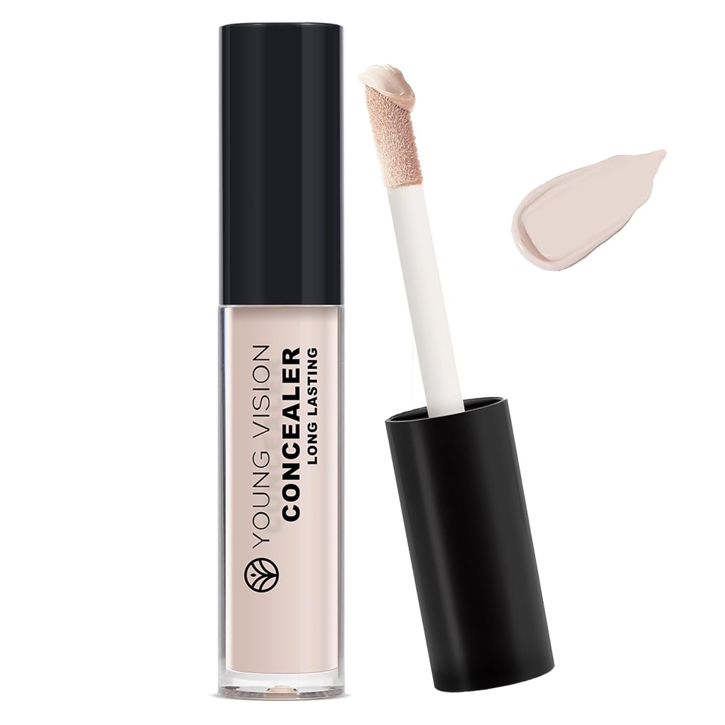 Young Vision Full Coverage Liquid Concealer - Waterproof Under Eye Corrector for Dark Circles & Blemishes | Fair Neutral