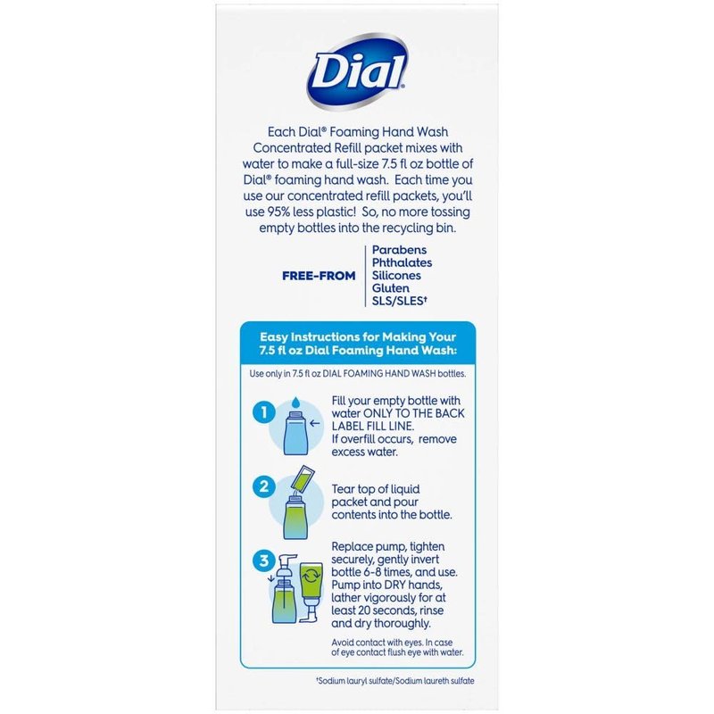 Dial Foaming Hand Wash - Aloe-Scented Concentrated Refill Starter Kit | 3 Pack, 2.52 Fl Oz