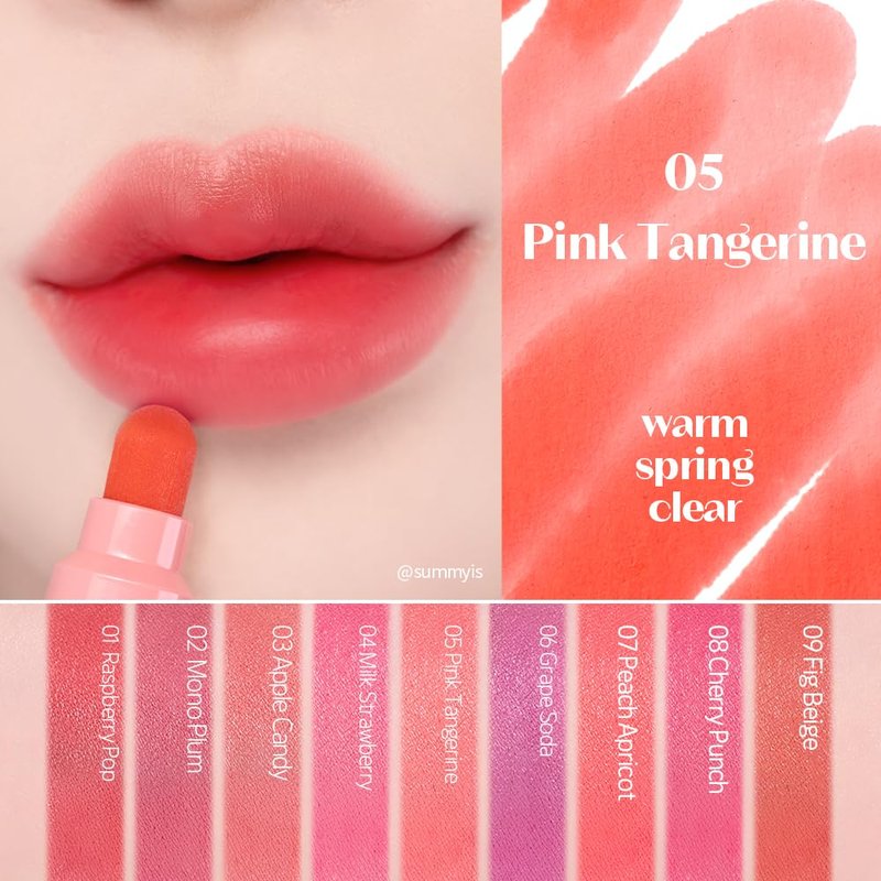 Etude Dear Darling Marker Tint - Hydrating Pink Tangerine Lip Stain | Long-Lasting, High Pigment Formula (5g)