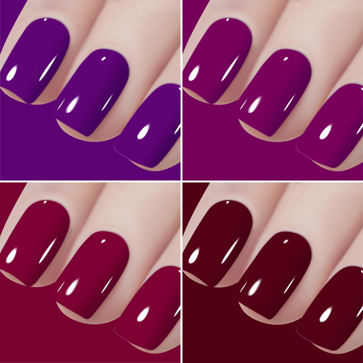Vishine Gel Nail Polish Set - 45 Color Gel Nail Polish with Base Top Coat Lasting Nail Gel Polish Soak Off UV LED Gel Polish Manicure Kit 48Pcs 8ml