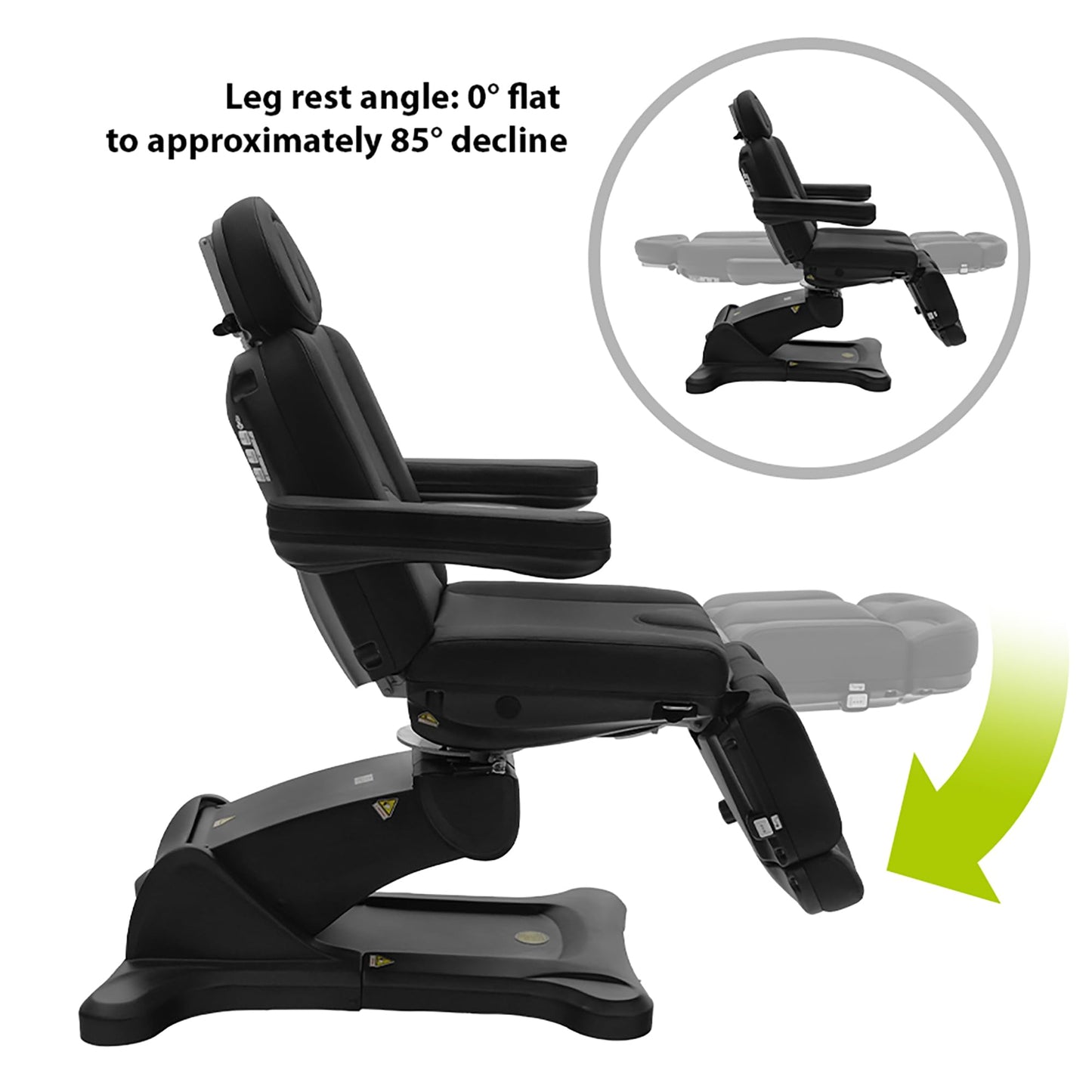 SKINACT Malibu Electric Medical Spa Treatment Table Black