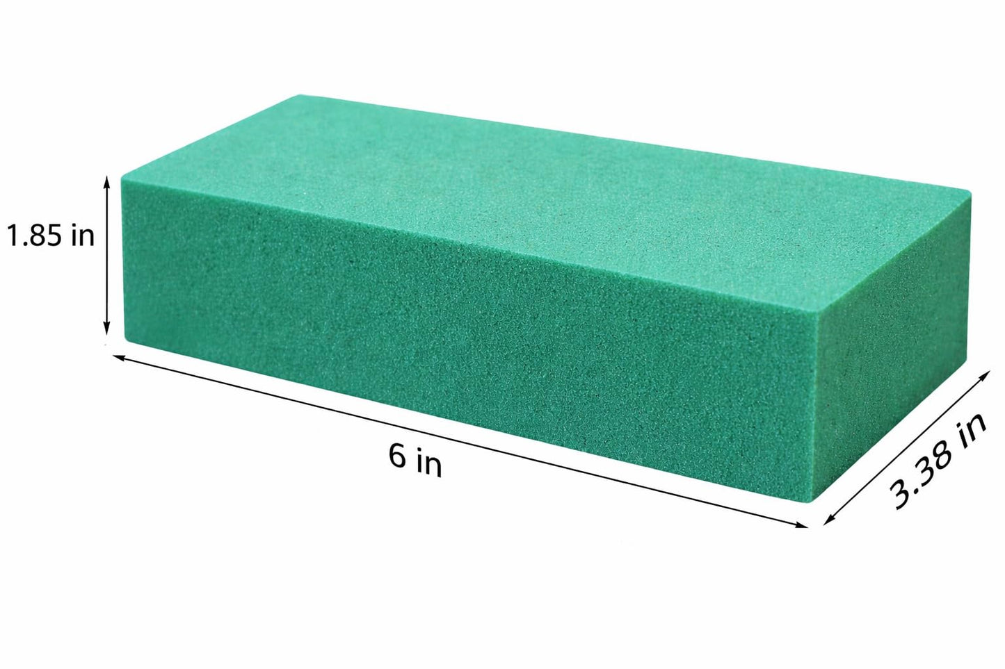 FLOFARE Pack of 3 Floral Foam Blocks Each (6"L x 3.38"W x 1.85"H) Green Wet & Dry Flower Foam for Fresh & Artificial Flower Arrangement, Plant Foam, Florist Supplies for DIYs, Arts, Crafts & Weddings