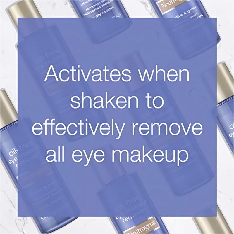 Johnson & Johnson 05065 Neutrogena Skin Care Eye Makeup Remover, Oil Free, 5.5 fl. oz. Volume (Pack of 12)