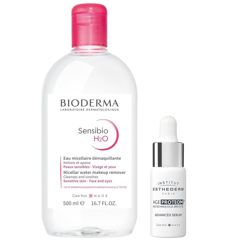 Bioderma Sensibio H2O Micellar Water - Gentle Makeup Remover & Face Cleanser for Sensitive Skin | 500ml