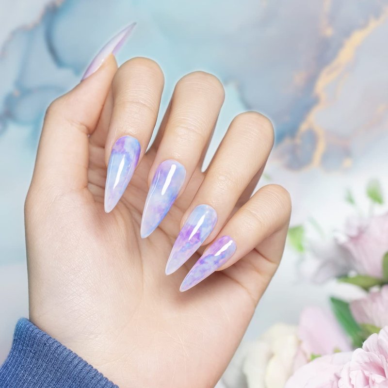 Blooming Gel Nail Polish - Clear 15ML UV LED Soak Off for Artistic Watercolor Nail Designs
