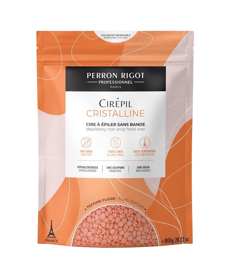 Cirepil Cristalline Hard Wax Beads - 800g | Unscented, Rosin-Free Formula for Sensitive Skin