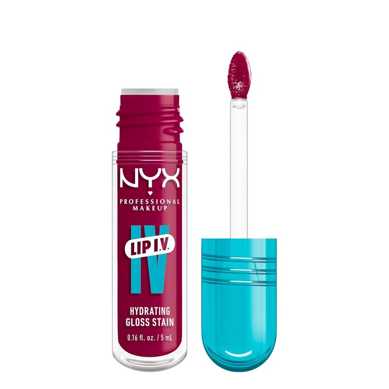 NYX PROFESSIONAL MAKEUP Lip IV Hydrating Glossy Lip Stain - Long-Lasting Vegan Formula with 12 HR Hydration | Magenta Mist