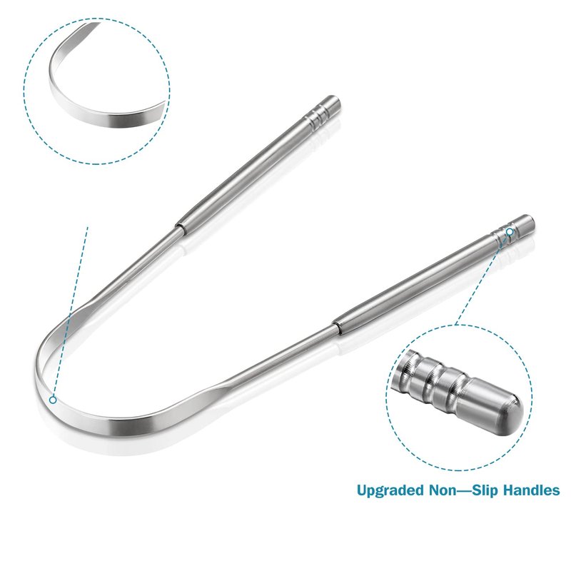 3 PCS Metal Tongue Scraper, Tongue Scrapers for Adults, Stainless Steel Tounge Scrappers, Tounge Scraper, Portable Tongue Scrappers YLYL