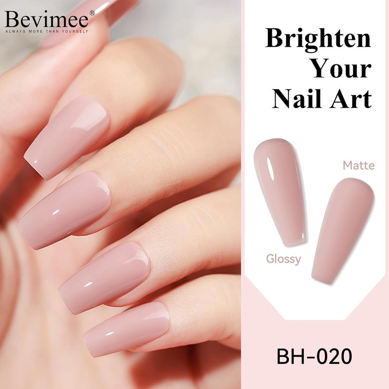 Quick Dry Nail Polish - Sheer Nude Holographic Color | High Coverage, Water-Based, 12ML