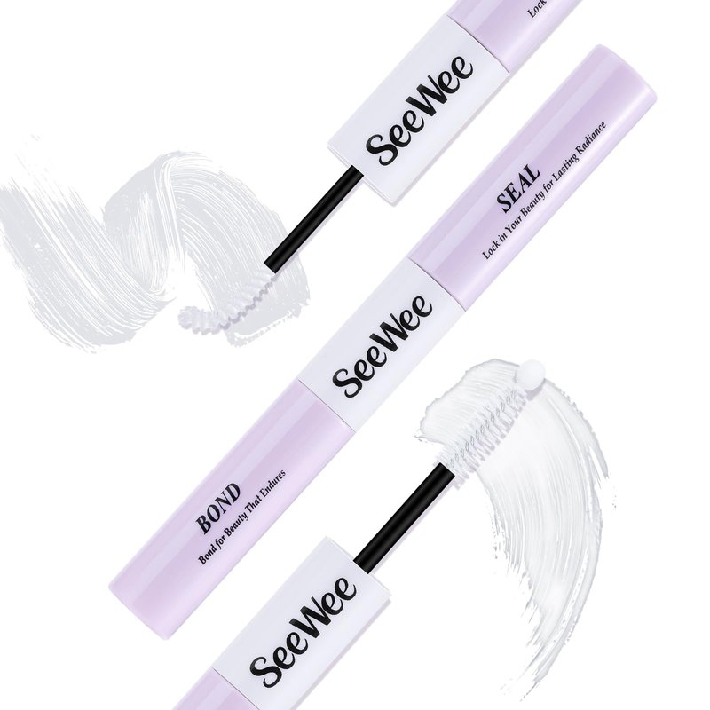 Clear Lash Glue - Lash Bond and Seal Waterproof Lash Clusters Glue Easy to Use 2 in 1 Strong Hold DIY Eyelash Adhesive for Cluster& Individual Lashes DIY Eyelash Lash Cluster Glue10ml (White)