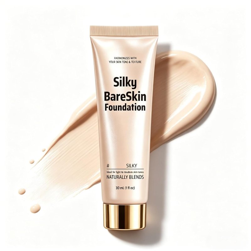 Skiennix Color Changing Foundation - Hydrating Makeup for Mature Skin | Soft Texture, Dark Shade