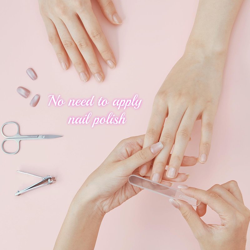 3PCS Glass Nail Files for Natural Nails - Reusable High-Quality Glass Nail File with Fine Abrasive Particles, Trims Shines and Buffs Nails, Safe Nail-Friendly Physical Polishing