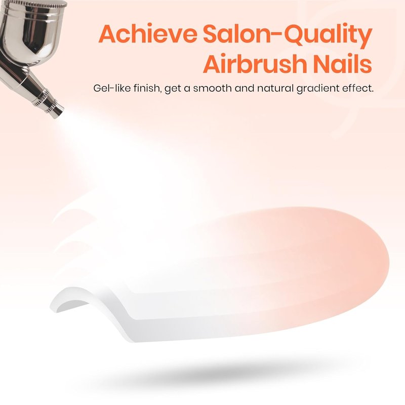 Beetles Ombre Short Square Press-On Nails - 224 Pcs Peach Ombre | 16 Sizes, Reusable & Easy DIY Nail Tips