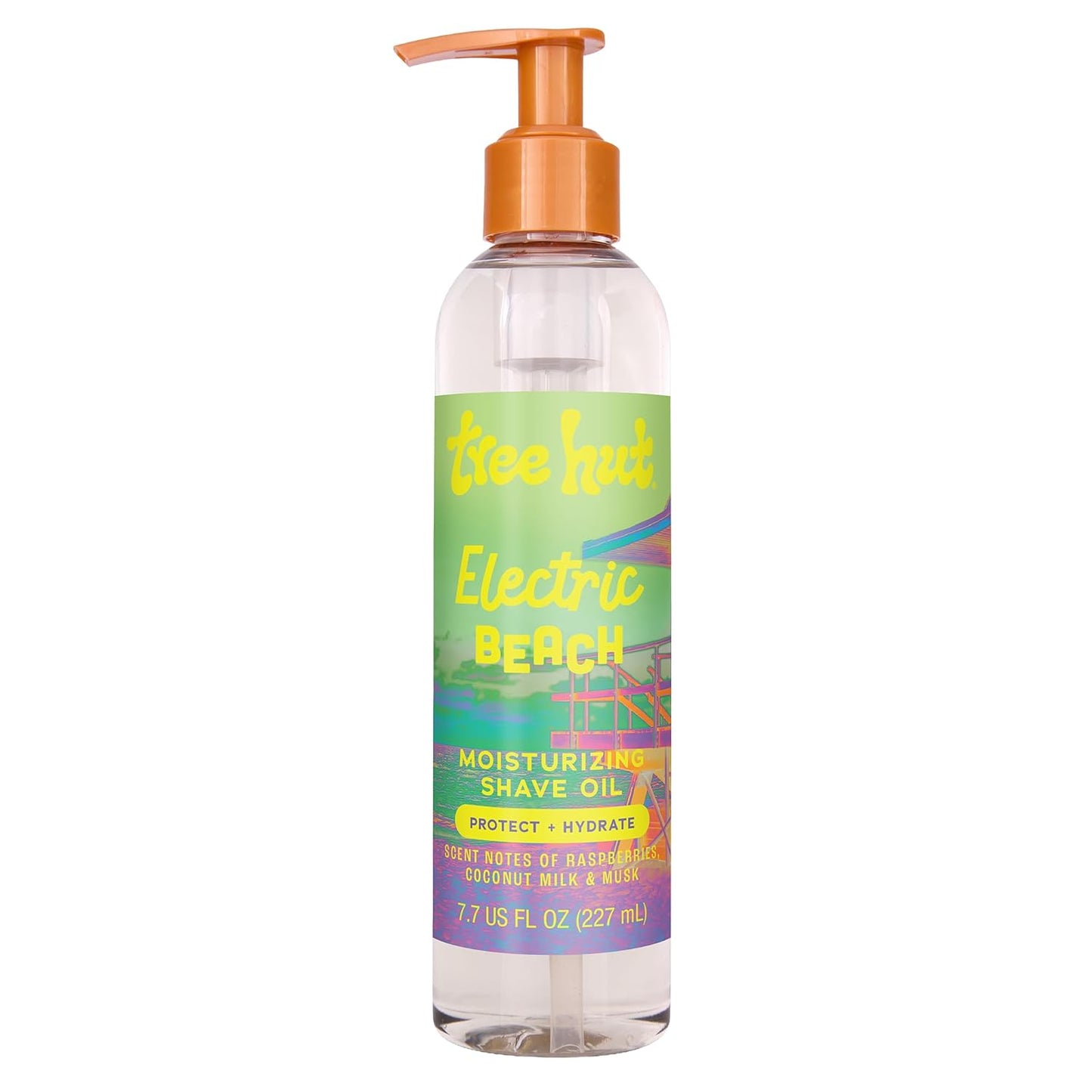 Tree Hut Electric Beach Shave Oil - Hydrating Gel-to-Oil Formula with Shea Butter | 7.7 fl oz, All Skin Types