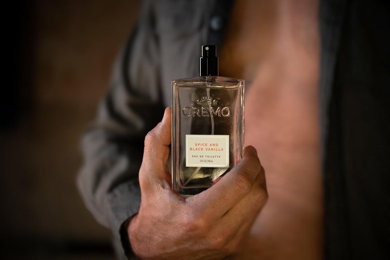 Cremo Cologne For Men - Spice & Black Vanilla Fragrance Spray | Vibrant Spices & Dark Woods, 3.4 Fl Oz