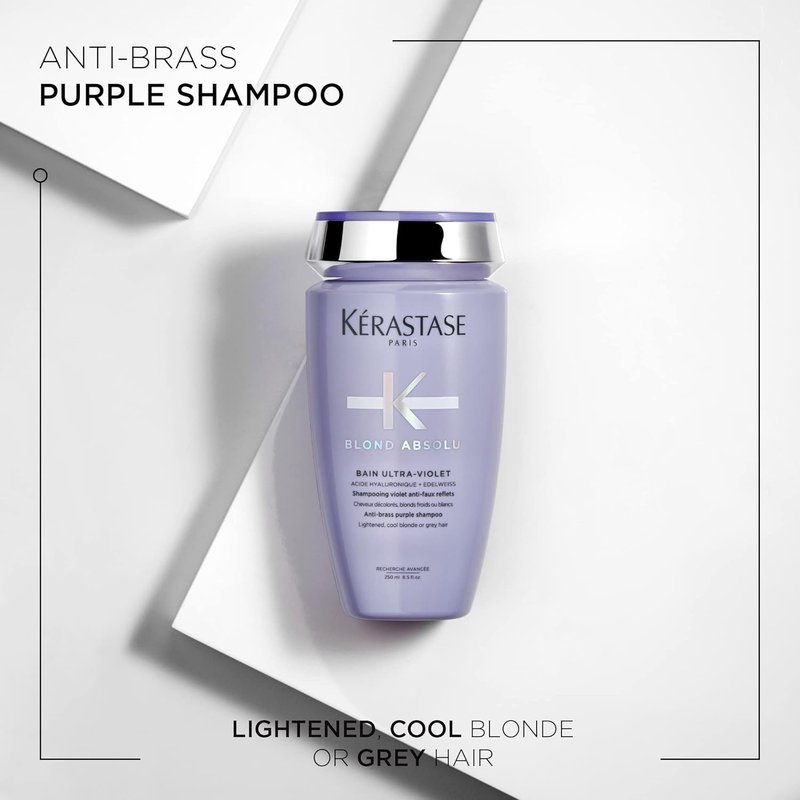 KERASTASE Blond Absolu Shampoo - Neutralizes Brassiness with Blue & Violet Pigments | Restores Shine & Softness