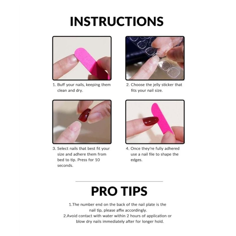 Press On Nails - Short Square Glossy Gradient Fake Nails for Women | 24 Pcs