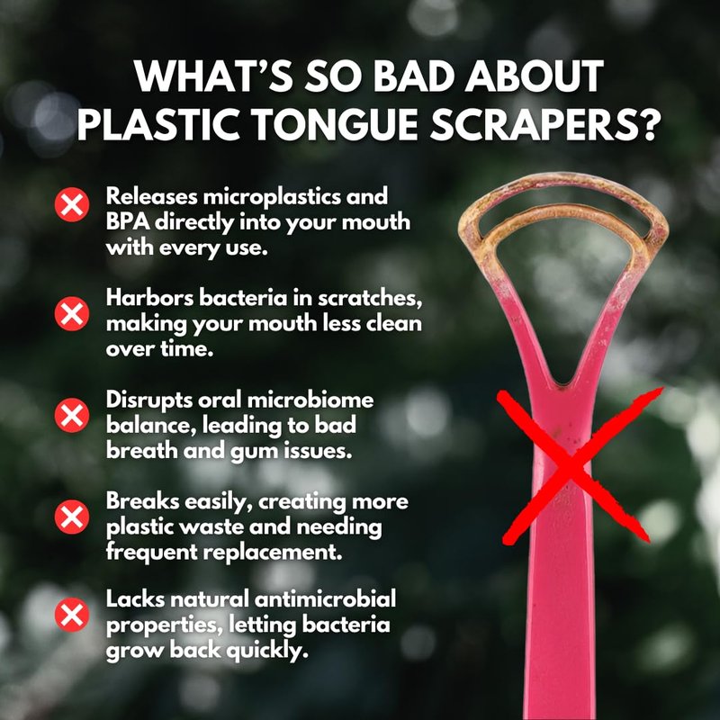 PRIMALS Copper Tongue Scraper - Fresher Breath & Improved Oral Health - Natural Ayurvedic Cleaner for Daily Detox - Rust-Resistant, Eco-Friendly with Travel Cloth Pouch Included (1 Count)