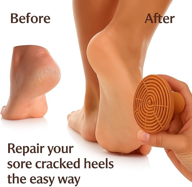 Feriha Natural Moroccan Pumice Stone – Handcrafted Terracotta Foot Scrubber for Exfoliation