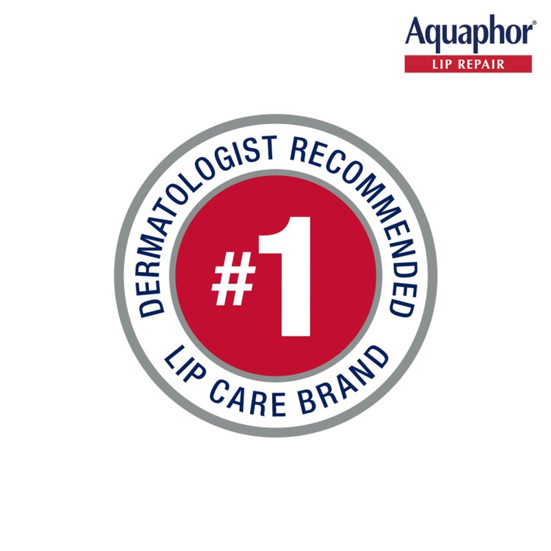 Aquaphor Lip Repair Ointment, Moisturizing Lip Balm Pack, Relieves Dryness, 0.35 Tube, Pack of 2