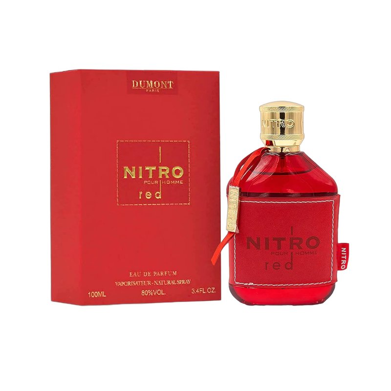 Dumont Nitro Gold & Nitro Red Eau De Parfum 100ml (3.4 Oz Each) – Long Lasting Perfume Combo for Men & Women – Citrus Woody Amber & Fruity Woody Fragrances – Luxury Scent Set – Pack of 2