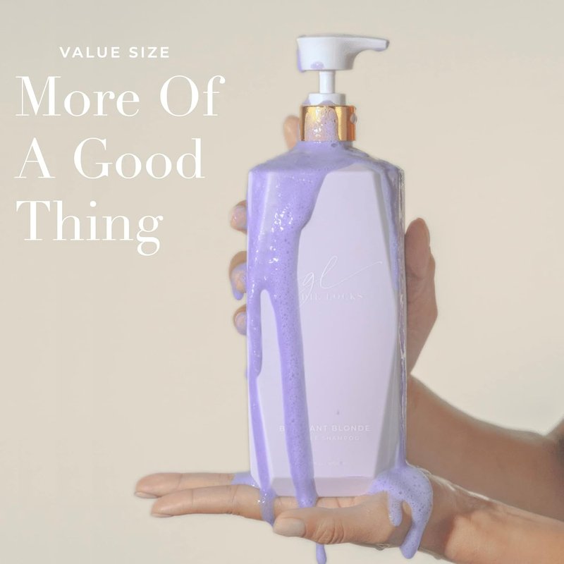 Goldie Locks Purple Shampoo for Blonde Hair - Brightens, Tones & Neutralizes Brass - Sulfate-Free | 8.45 fl oz