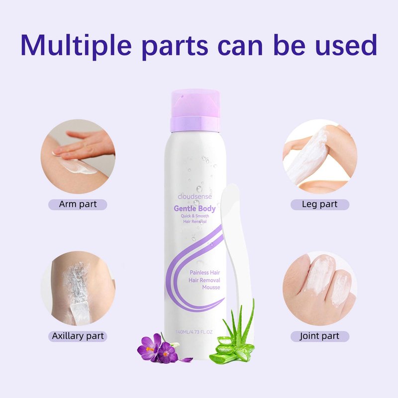 New Upgraded Cloud Sense Pain-Free Hair Removal Spray,Smooth Hair Removal Spray for Sensitive Skin,Gentle Spray Hair Remover for Legs, Bikini, Underarms & Full Body Women & Men (2pcs)