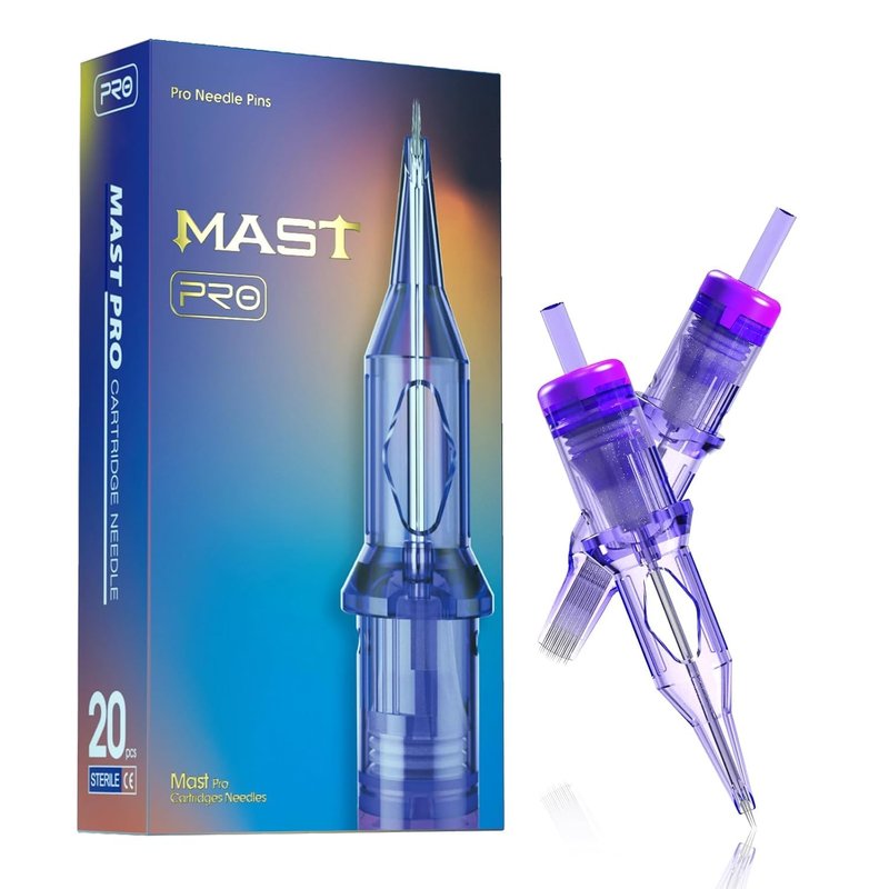 Mast Pro Tattoo Cartridges 20Pcs Disposable Needles Curved Magnum 1005RM