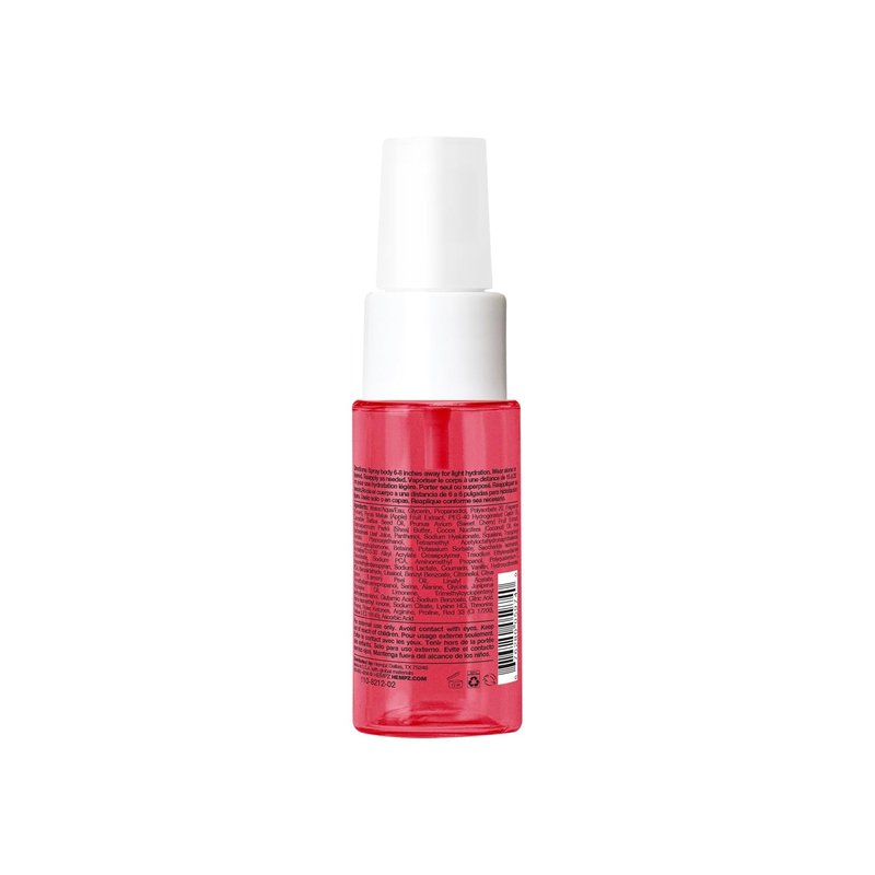 Hempz Cherry Hydrating Mist Spray - Lightweight Moisturizer with Dark Red Cherry Fragrance | Travel Size 1 fl. oz.