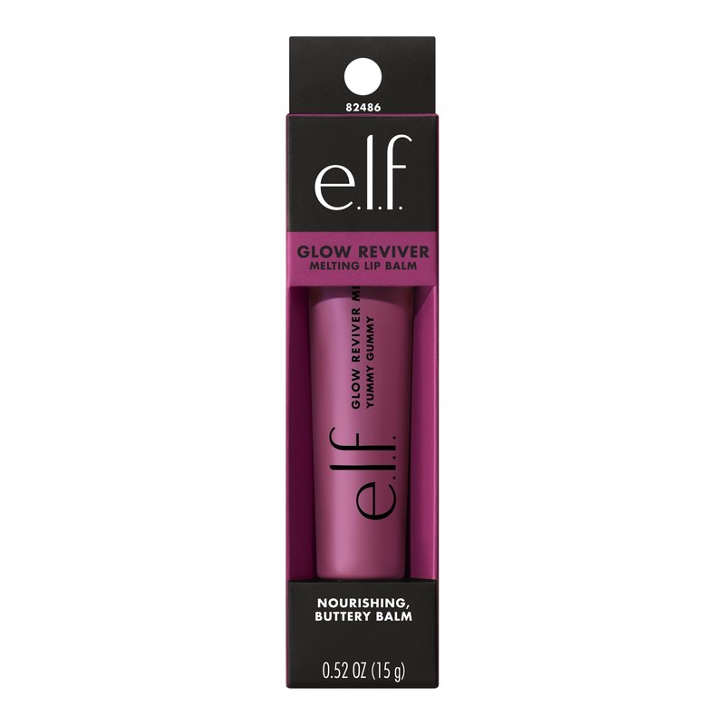 e.l.f. Glow Reviver Melting Lip Balm, Hydrating Tinted Lip Balm For A Glossy Finish & Soft, Supple Lips, Vegan & Cruelty-Free, Yummy Gummy