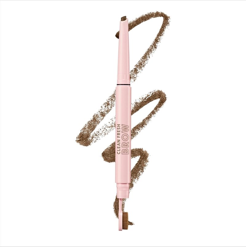 Covergirl Clean Fresh Brow Filler Pomade - Ultra-Precise Eyebrow Pencil in 400 Soft Brown | Vegan, Creamy Formula, 0.007oz