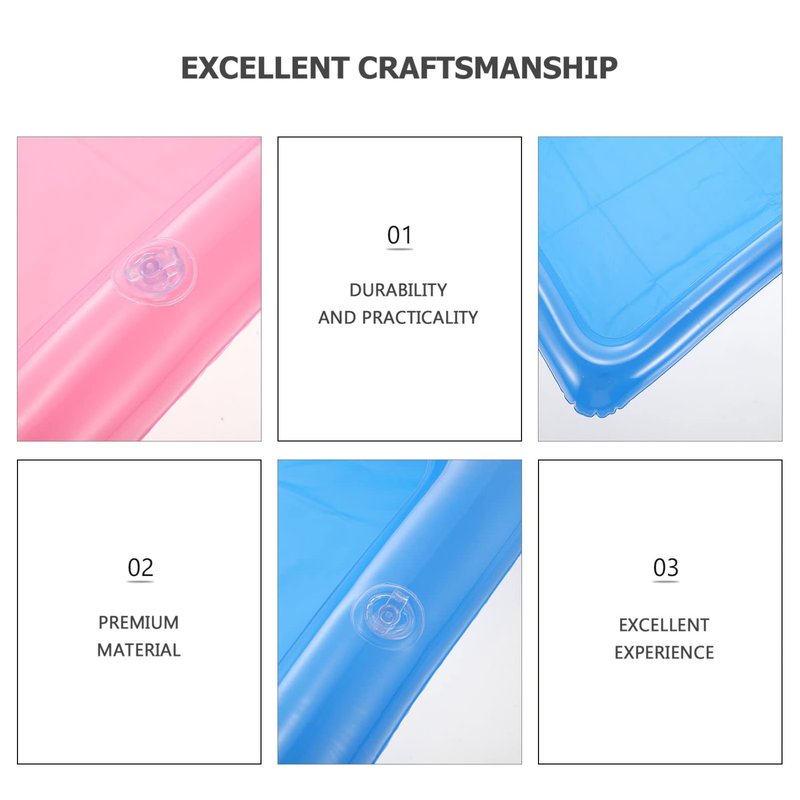 Food Tray 2pcs Luau Inflatable Serving Bars Ice Buffet Salad Serving Trays for Indoor Outdoor Beach Luau Party, Picnic, and Pool Party Cooler