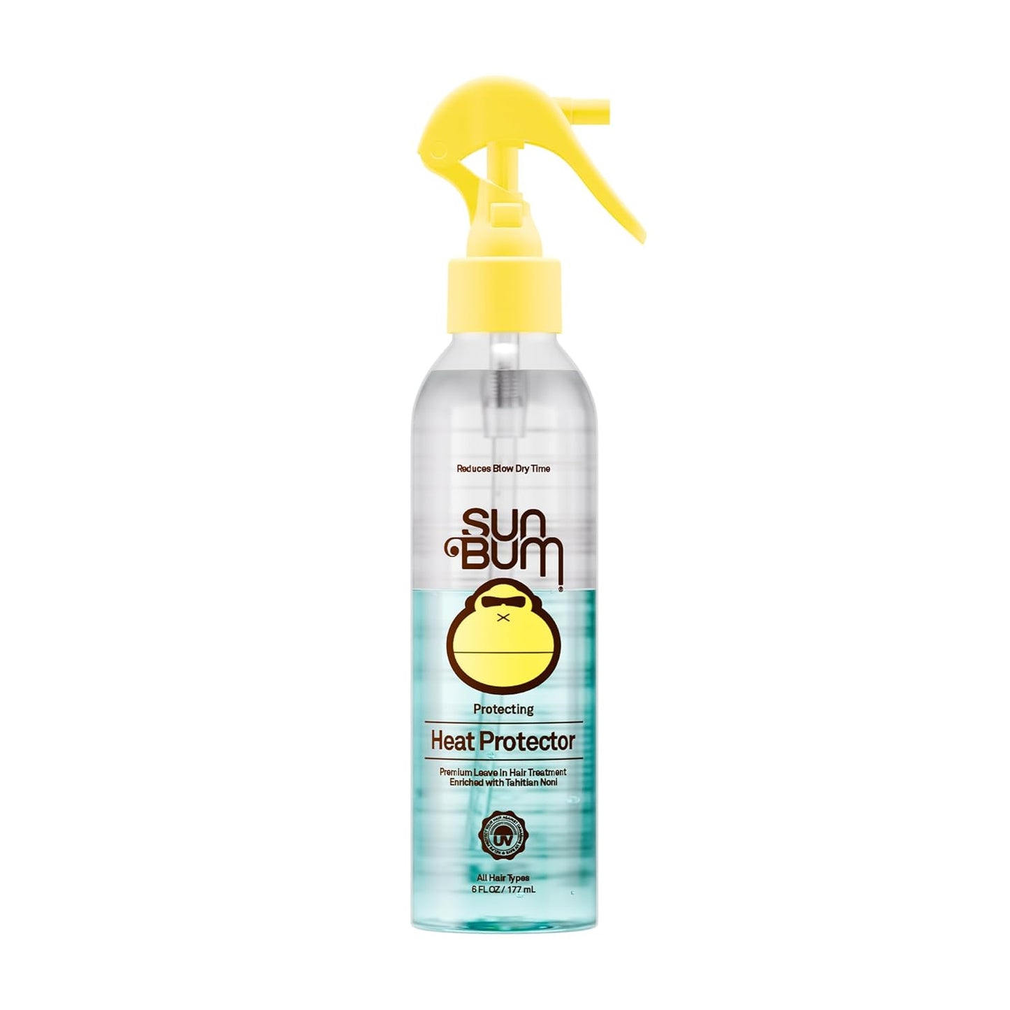 Sun Bum Heat Protector Spray - Leave-In Treatment for Frizz Control | UV Protection, Vegan - 6 oz