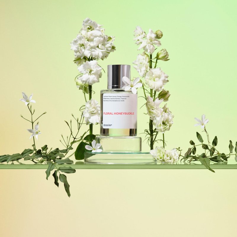 Dossier - Floral Honeysuckle - Eau de Parfum - Inspired by G.Bloom - Perfume Luxury - Pure Infused - Paraben-Free - Vegan - For Women - Fragrance 1.7 oz (Spray 50ml)