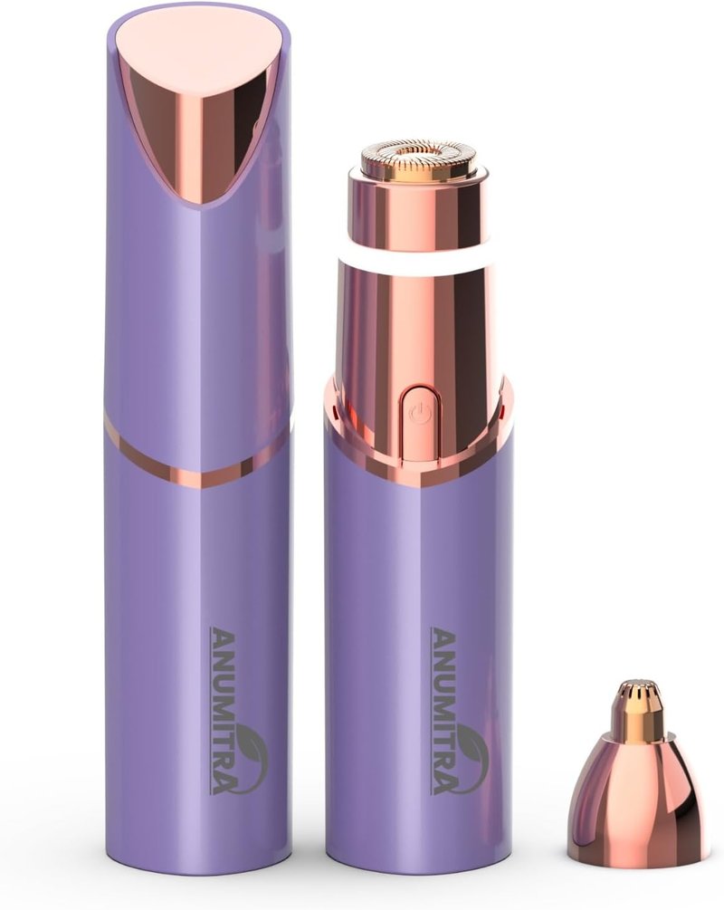 ANUMITRA Gen 3 Pro 2 in 1 Flawless Facial Hair Removal for Women- Eyebrow Trimmer for Face, Lip, Nose Hair Trimmer, with Replacement Heads, Facial Razor for Women, Flawless Facial Hair Remover