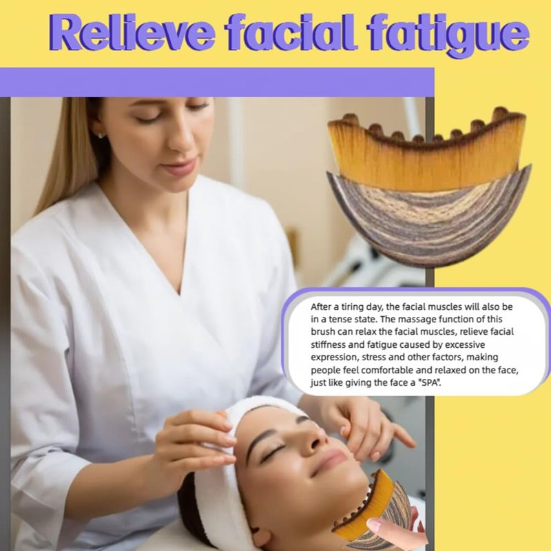 Skiennix Lymphatic Contour Face Brush - Sculpt, Detox & Lift for Enhanced Skin Glow | 1 Piece