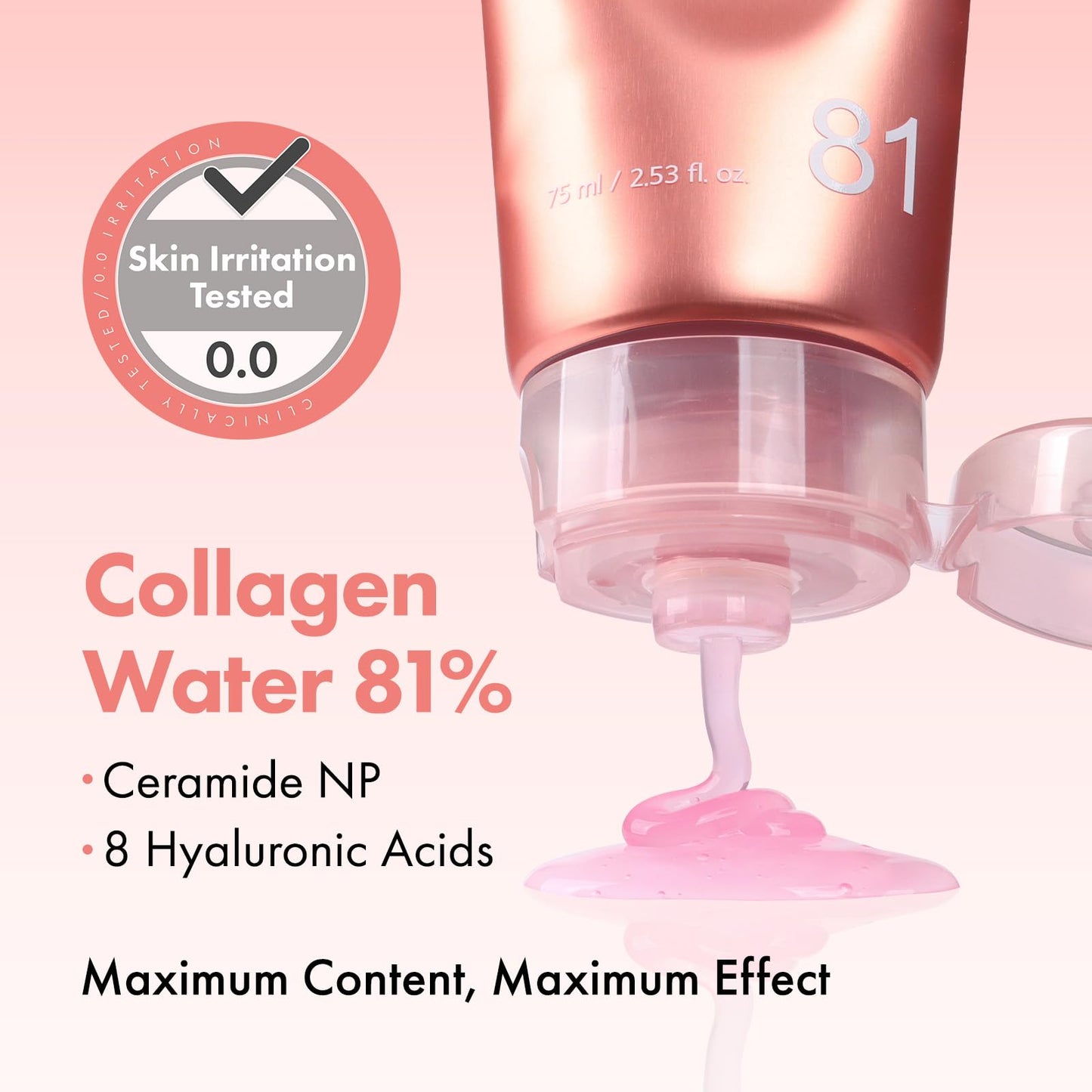 TOSOWOONG Collagen Overnight Wrapping Mask, 81% Collagen Peel Off Facial Mask for Firming Glass Glow Skin, 8 Hyaluronic Acids, Anti-Aging, Elasticity & Hydration, Korean Skincare, 75 ml / 2.53 fl. oz.