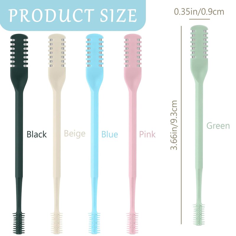 JIAOYANG 5Pcs 2-in-1 Nose Hair Trimmer for Men Women: 2026 New Portable Double Sided 360° Rotating Nasal Hair Cutter for Women Home Travel (Multicolor)