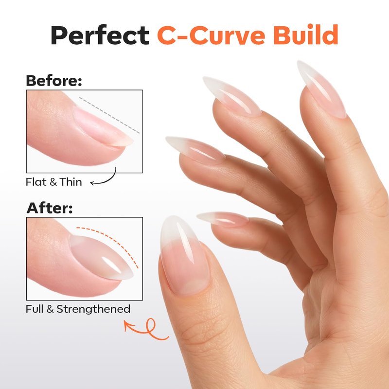 Builder Top Coat Gel Nail Polish - No Wipe Clear Chrome Bond | 15 ML Ultra Gloss for Cat Eye Apex Strengthening