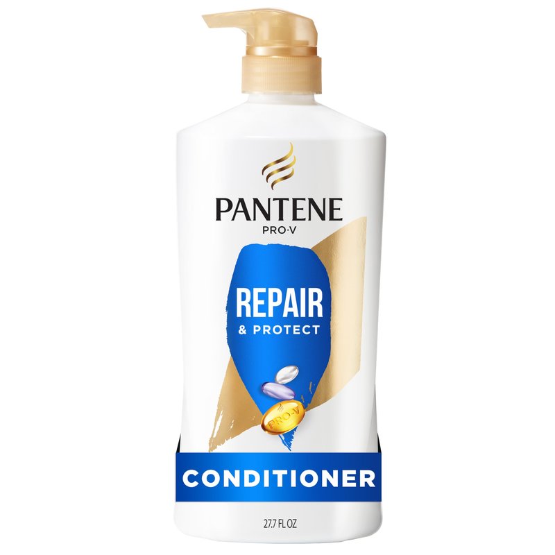 Pantene Conditioner, Repair & Protect - Pro-V Nutrients, 2x Breakage Protection for Dry, Color-Treated Hair, Healthy Looking Hair Every Wash, Antioxidant-Rich, Paraben Free, 25.1 Fl Oz