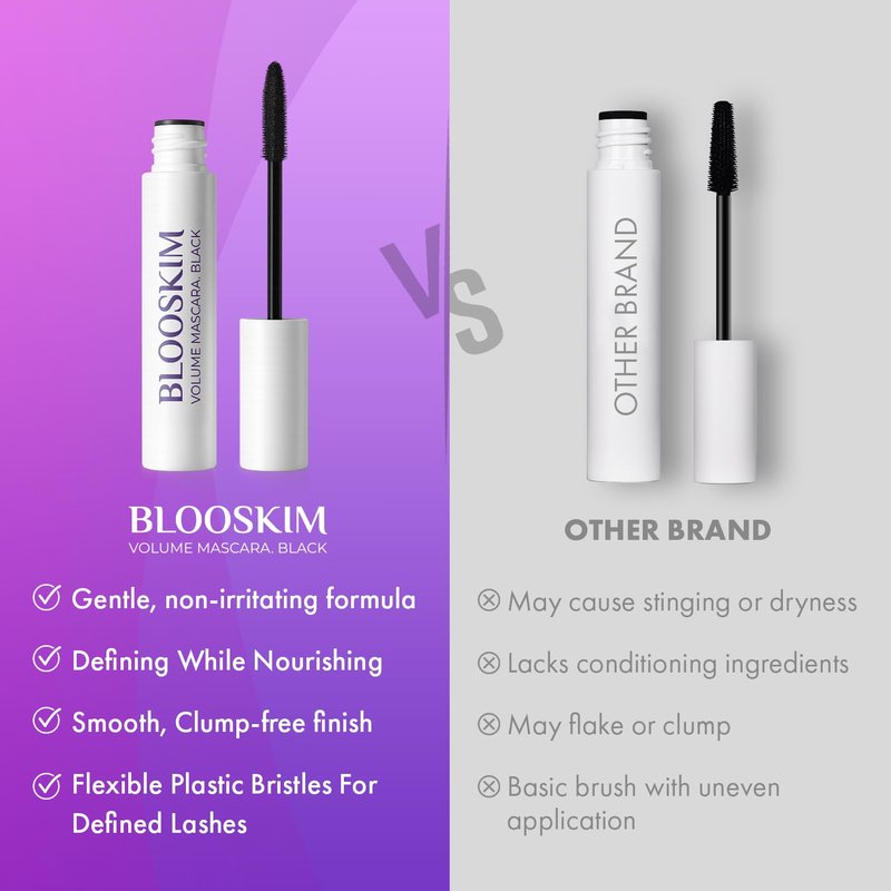 Prime Lash Mascara by Black | Hypoallergenic Non-Clumping Formula for Mature Women 60+ - 5.5g