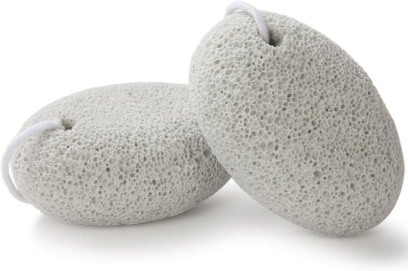 Natural Pumice Stone Set for Feet | Borogo Lava Callus Remover - Exfoliate Dead Skin, Heels & Elbows (2PCS)