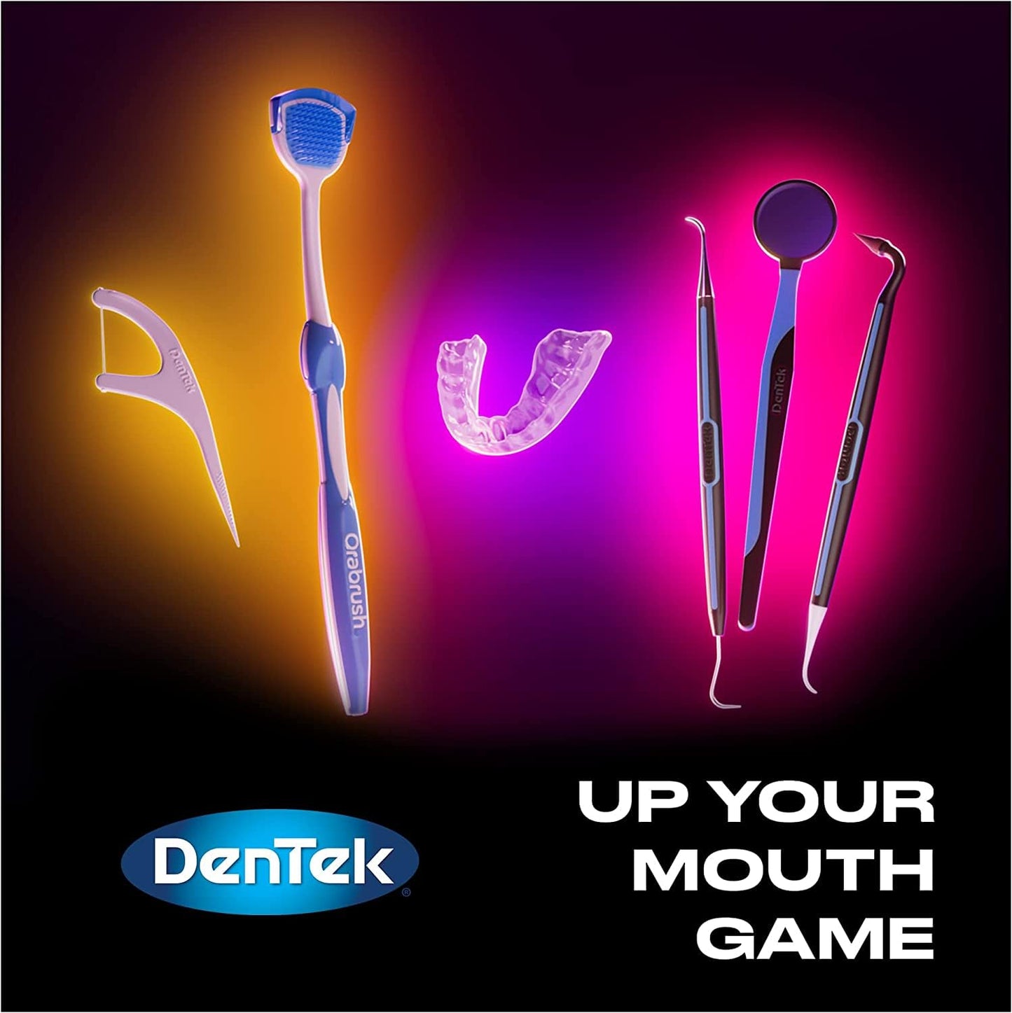 DenTek Triple Clean Advanced Clean Floss Picks, No Break No Shred Floss, Dental Flossers for Plaque Removal, Mouthwash Blast, Oral Care, 20 Count (Pack of 4)