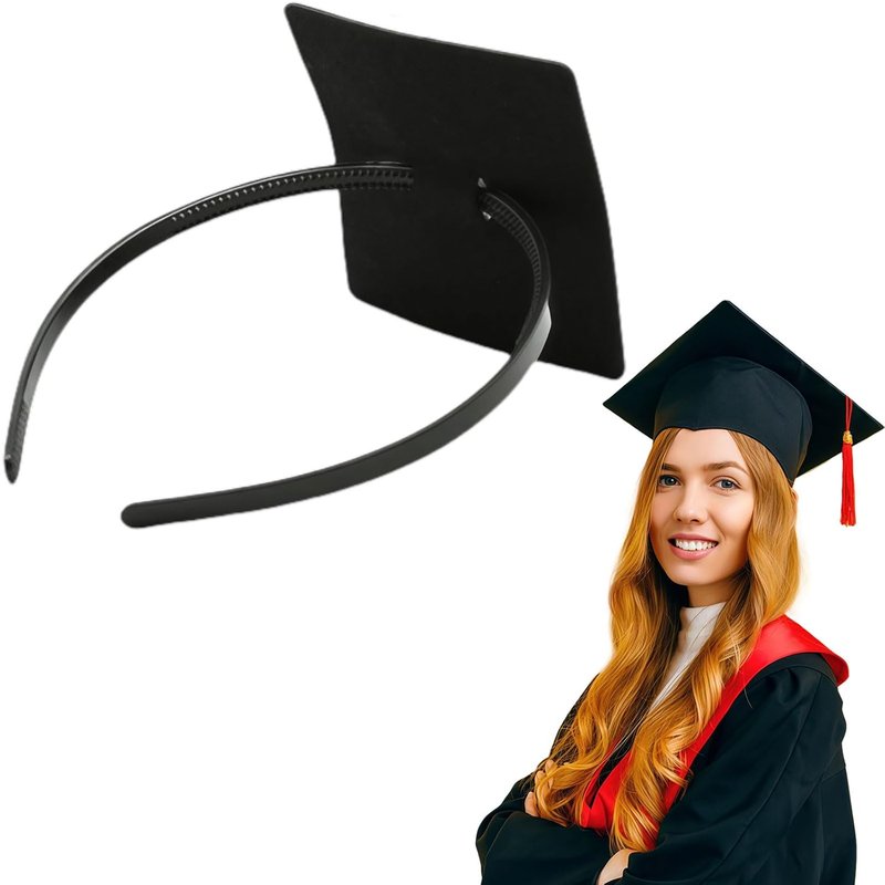 Pvoiue Graduation Cap Headband Insert - Adjustable Anti-Fall Design for Secure Hairstyle