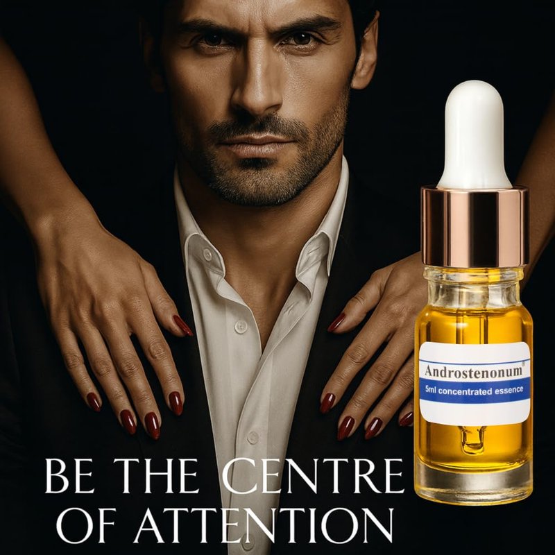 Androstenonum Pheromone Cologne for Men - Strong Roll-On Perfume Oil | Long-Lasting 48-Hour Formula - 0.17 Fl Oz