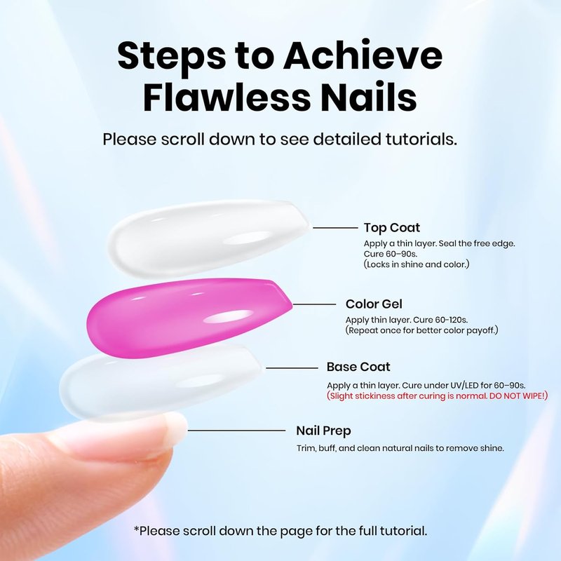 Beetles Gel Nail Polish Set - 2pcs 10ml Base & Top Coat for Long-Lasting Shine | Perfect DIY Manicure Gifts