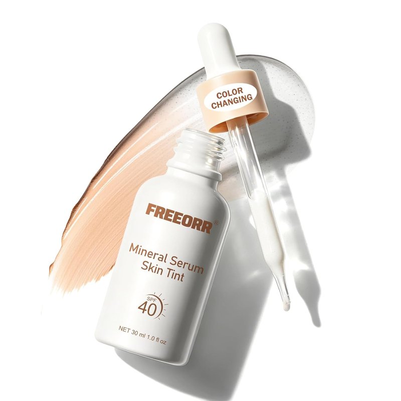 KYDA SPF 40 Liquid Color Changing Foundation - Mineral Serum Skin Tint for Mature Skin | Mirage Color Adjusting Makeup