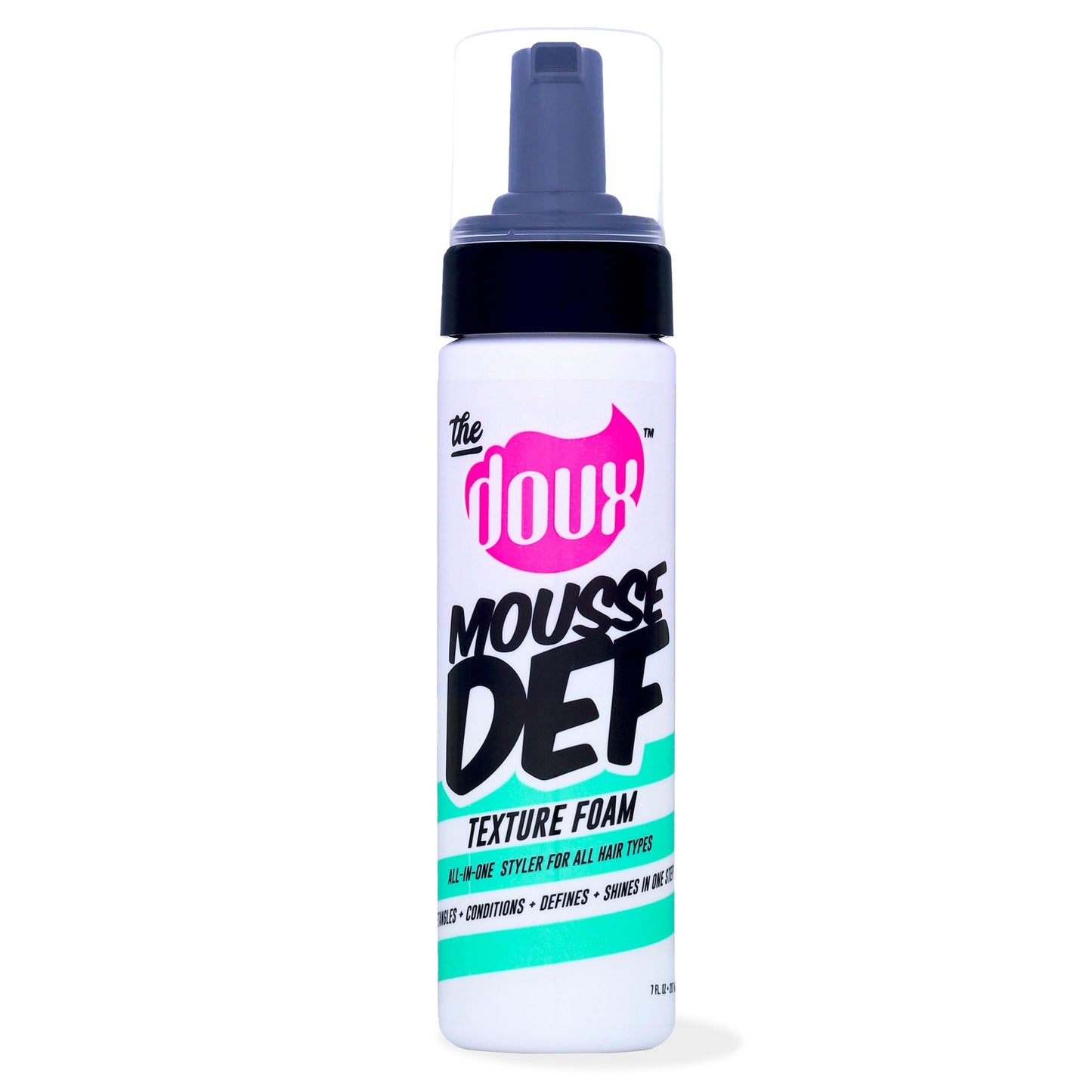 The Doux Multi-Use Mousse for Curly Hair – The Doux Mousse Def Texture Foam for Styling, Curl Definition, Volume & Shine – Curl Cream Alternative for Textured Hair & Natural Hair Styles