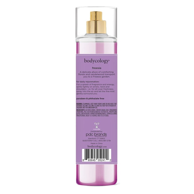 Long-Lasting Freesia Body Mist - Bodycology, 8 Fl Oz | Refreshing Fragrance