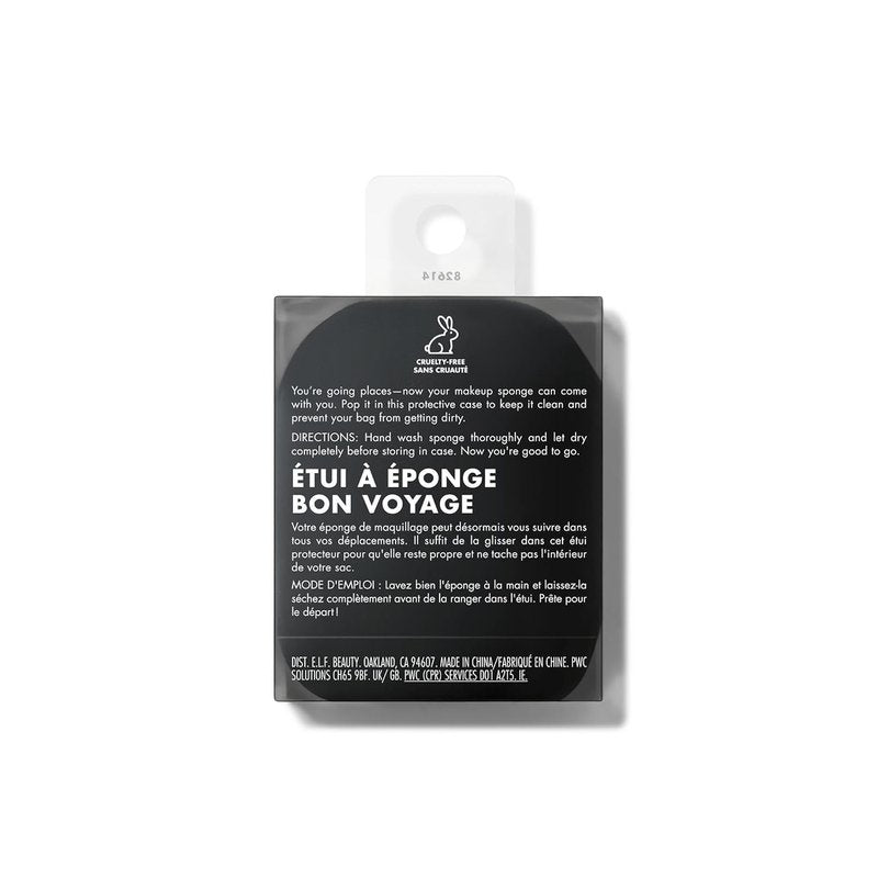 e.l.f. Safe Travels Sponge Case - Durable Silicone Holder for On-The-Go Beauty | Vegan & Cruelty-Free